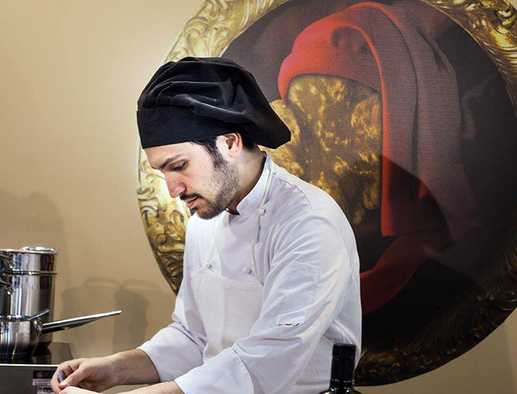 Carlo Costanza in cucina