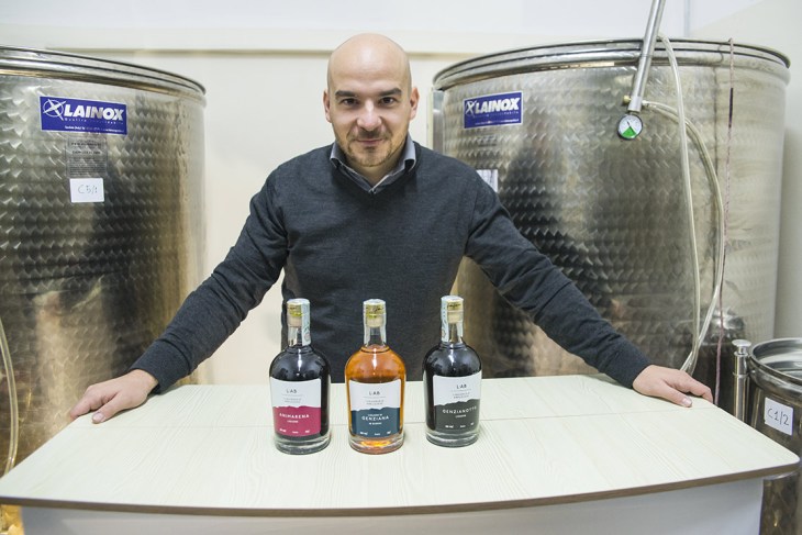 Giuseppe Simigliani all’interno di ĿAB