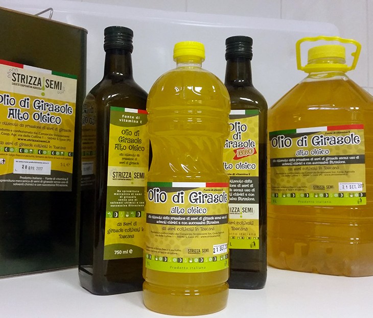 L’olio di semi di girasole alto oleico Strizzaisemi