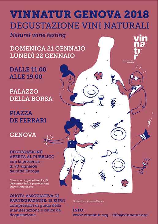 La locandina di VinNatur Genova 2018