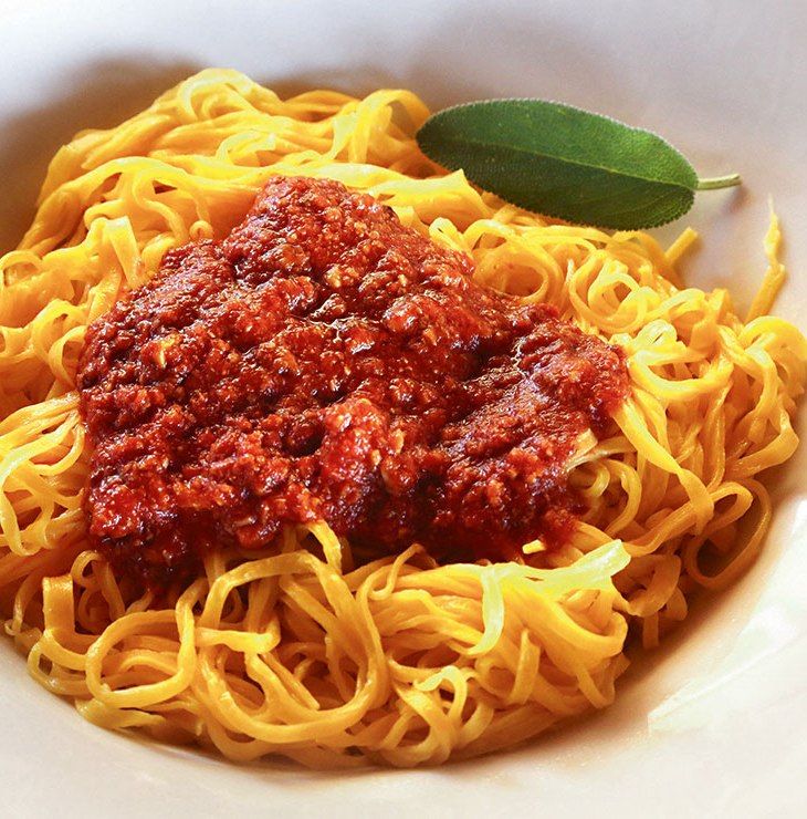 I tajarin al ragù di Gemma