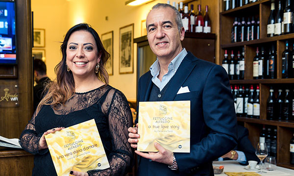 Veronica Salvatori e Mario Mozzetti del ristorante romano Alfredo alla Scrofa