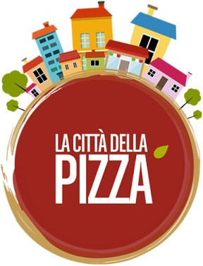 Il colorato logo della Città della Pizza 