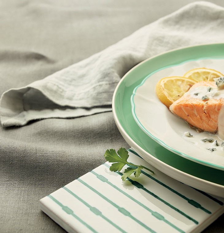 Salmone scottato con Gorgonzola Dop Piccante