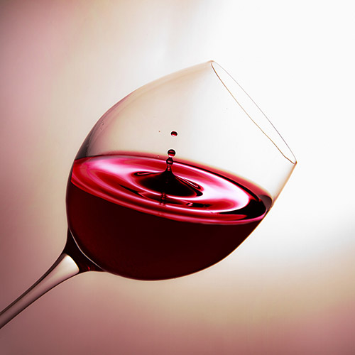 Calice di vino rosso