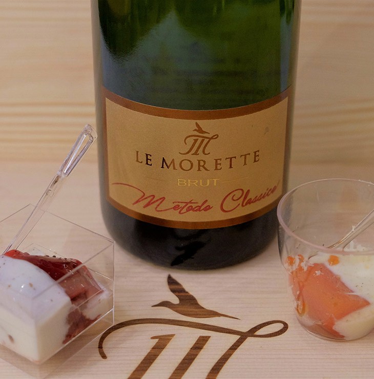 Etichetta del Le Morette Metodo Classico Brut