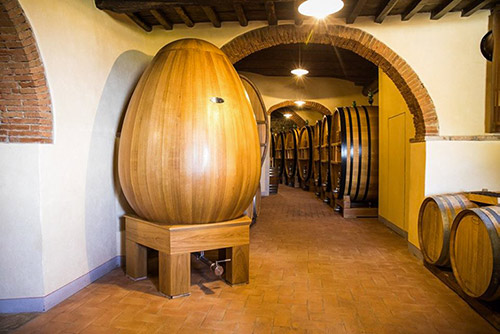 La Botte a uovo in legno Lamole