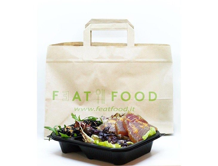 Sacchetto e piatto Feat Food