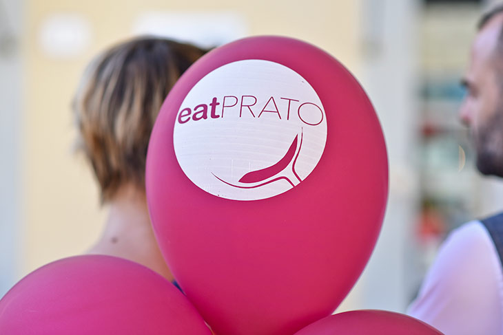 Palloncino con il logo dell’evento EatPrato