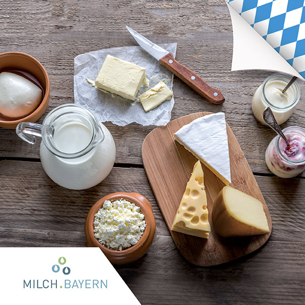 Tutti i deliziosi prodotti di Milch.Bayern 