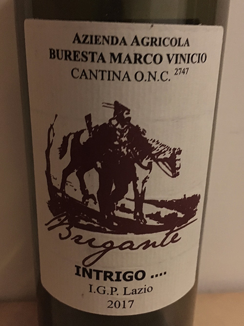 L’etichetta dell’Intrigo …Lazio 2017