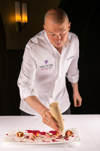 Lo chef Franco Madama del Magnolia Restaurant