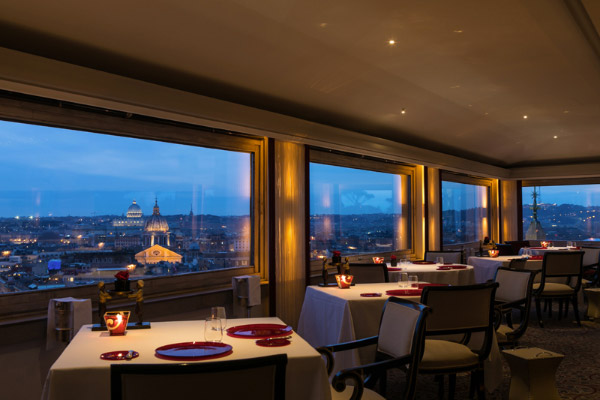 Vista su Roma dall'Imàgo Hassler