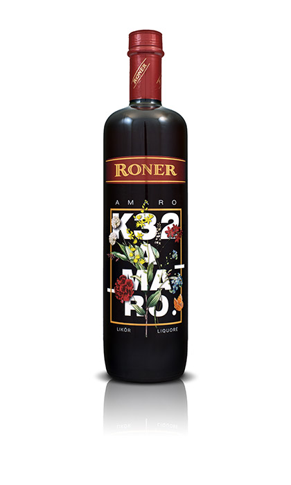 Bottiglia dell’amaro K32 Roner