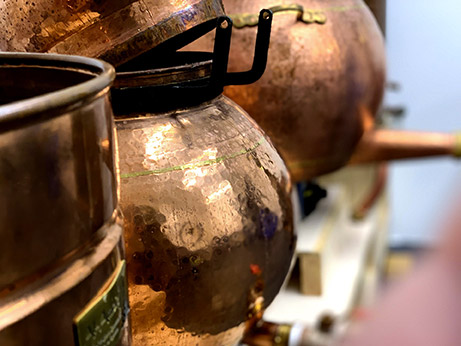 Recipienti in rame per distillati