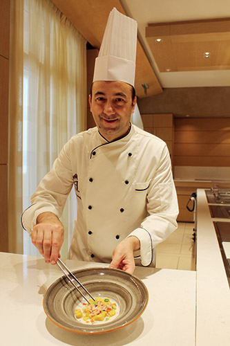 Lo chef Alessandro Salandini dell’Hotel Caesius di Bardolino