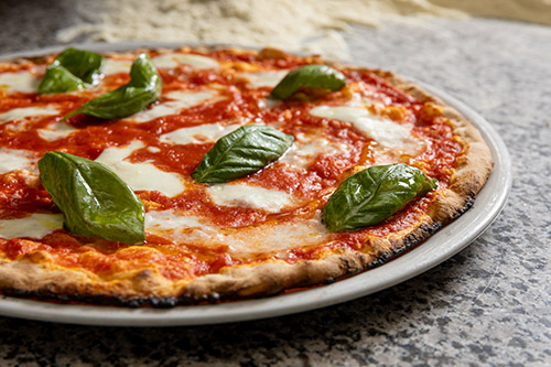 Pizza margherita romana tonda