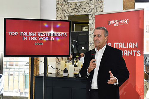 Paolo Cuccia, Presidente Gambero Rosso, presenta la guida Top Italian Restaurants 2020