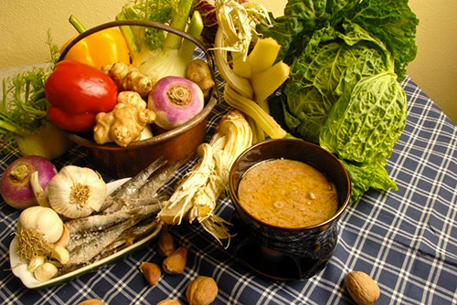 Gli ingredienti della bagna cauda