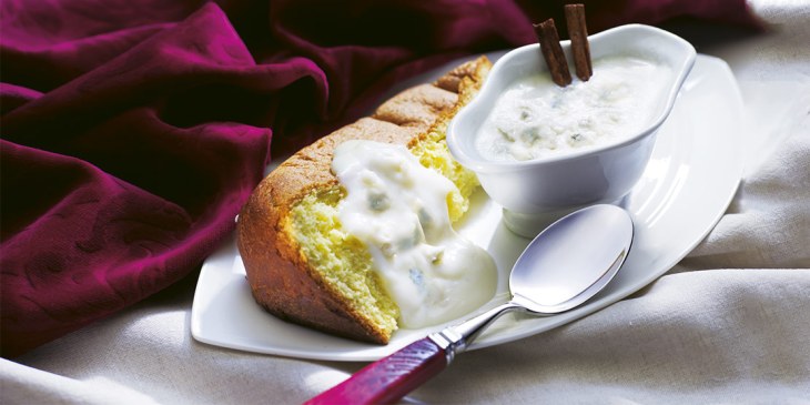 Pandoro con salsa al Gorgonzola