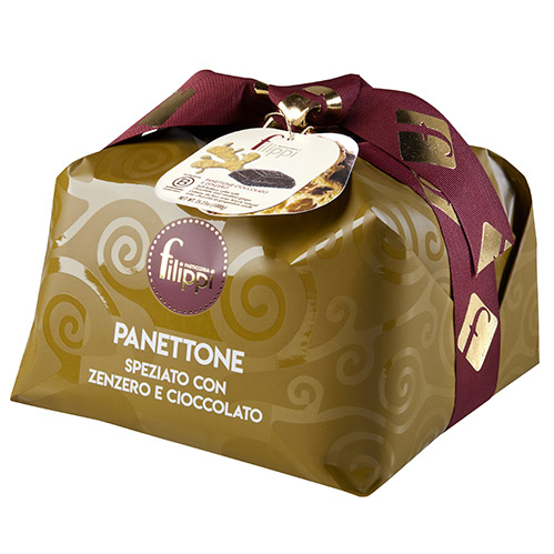 Panettone speziato con zenzero e cioccolato della Pasticceria Filippi