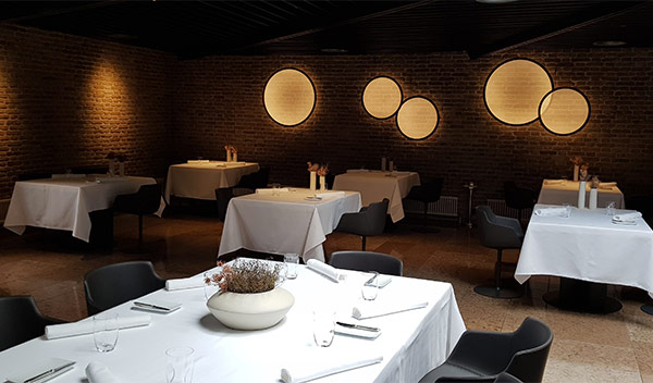 Interno del ristorante Gellius di Oderzo (in provincia di Treviso)