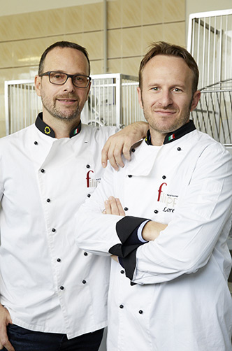 I fratelli Filippi, Andrea e Lorenzo, titolari dell'omonima pasticceria
