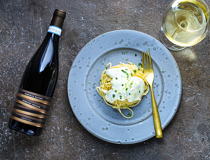 SPAGHETTO DI GRANO MATT, MERLUZZO, PEPERONCINO E YOGURT