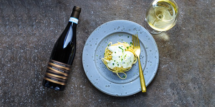 SPAGHETTO DI GRANO MATT, MERLUZZO, PEPERONCINO E YOGURT