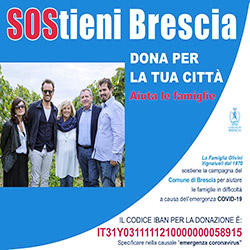 Locandina per sostenere Brescia