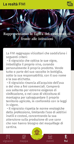 Breve storia della FIVI sulla relativa app