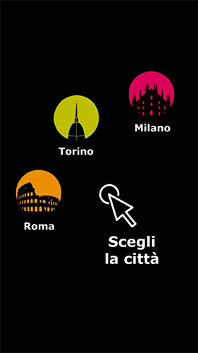 La schermata di scelta dell'app Pecora Nera 2021